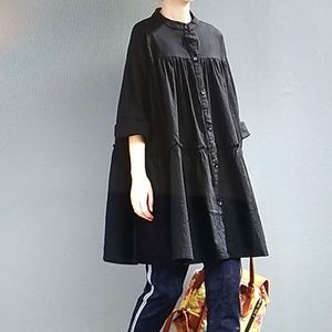 Shirt Dress Long Sleeves Blouse